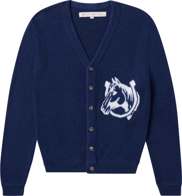 One Of These Days Collegiate Cardigan Navy