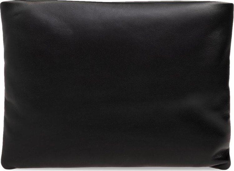 Saint Laurent Large Puffy Pouch In Lambskin Nero