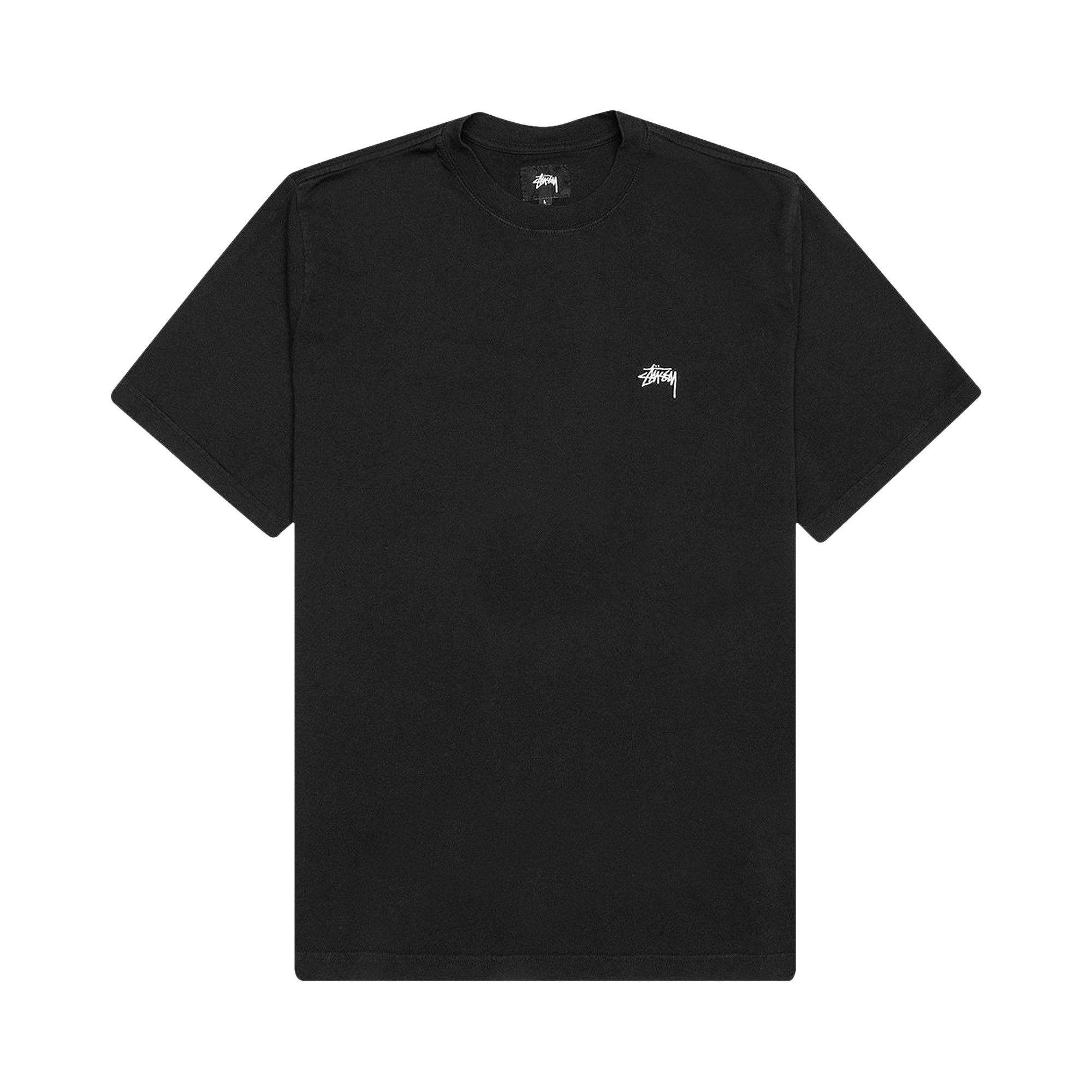 Buy Stussy Stock Logo Short-Sleeve Tee 'Black' - 1140194 BLAC | GOAT