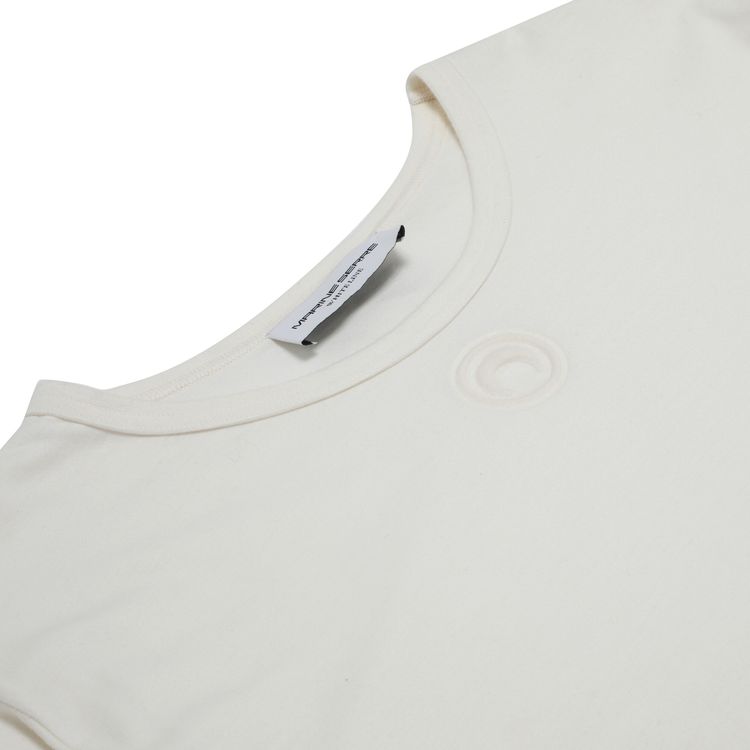 Marine Serre Long Sleeve Dip Dye T Shirt Broken White