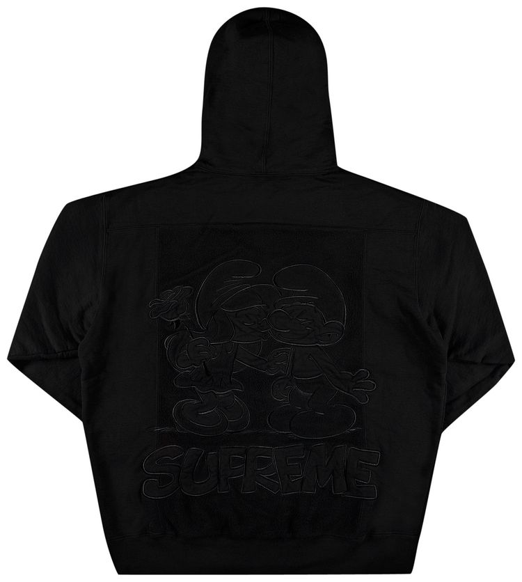 Supreme x Smurfs Hooded Sweatshirt Black