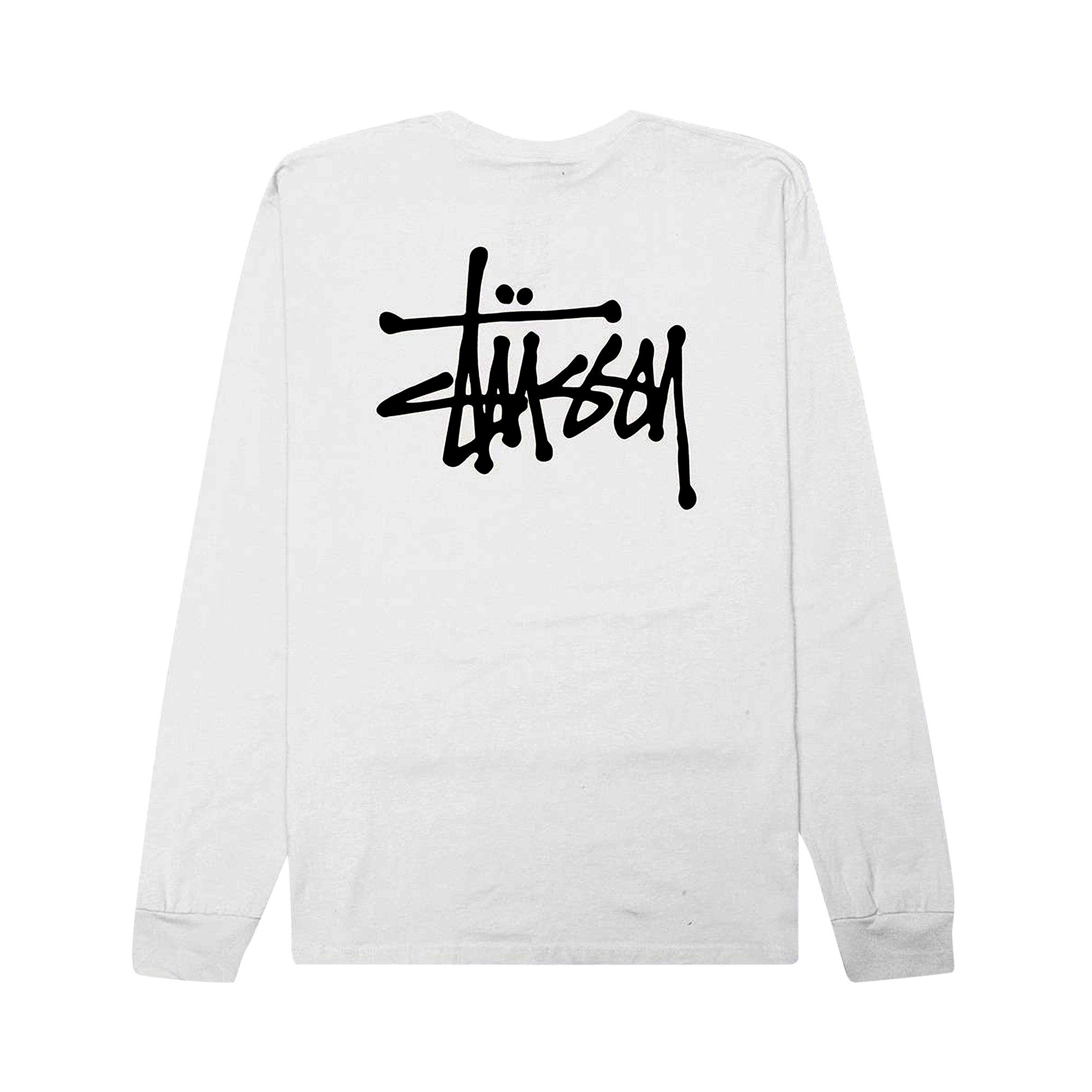 Buy Stussy Basic Long-Sleeve Tee 'White' - 1994567 WHIT | GOAT
