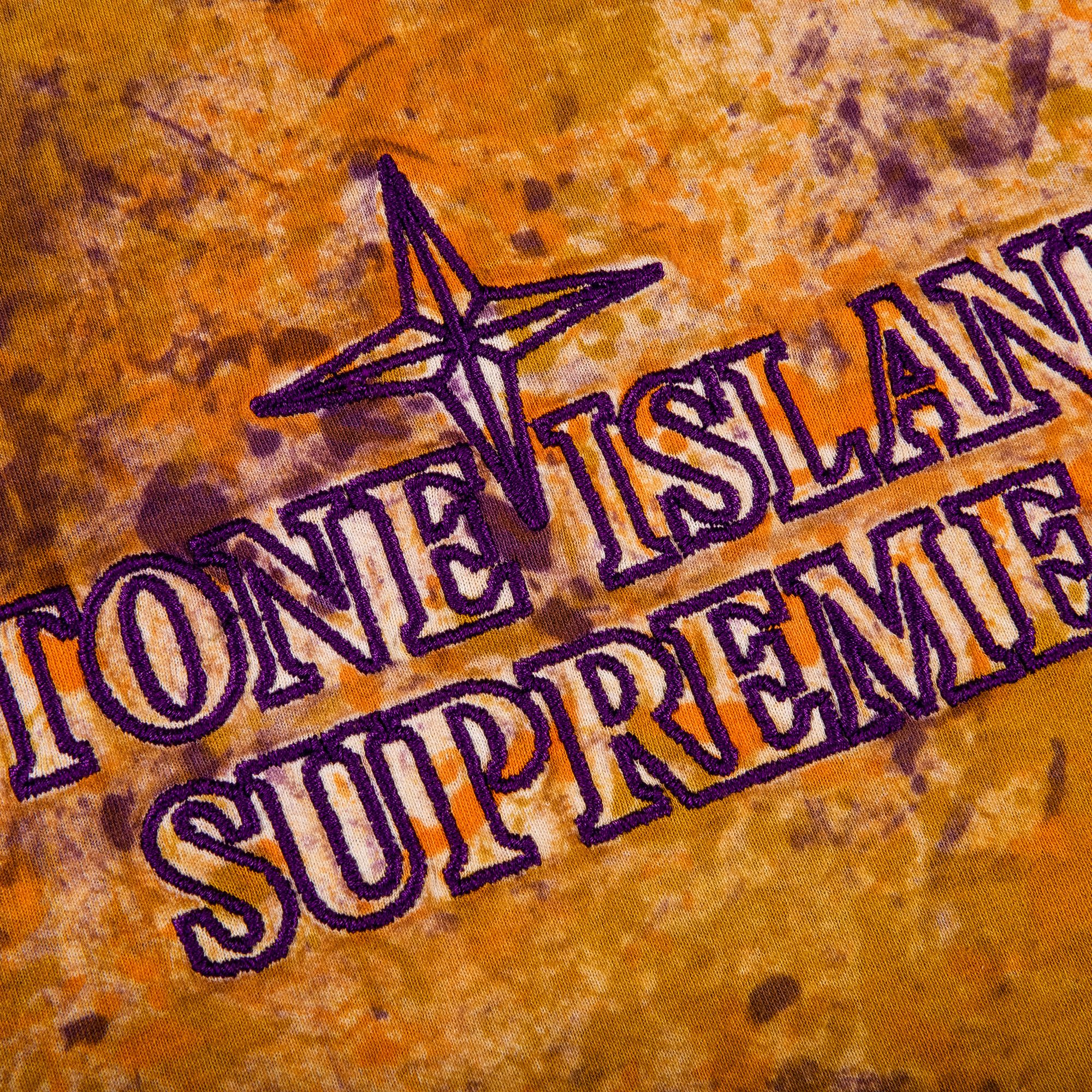 Buy Supreme x Stone Island Embroidered Logo Short Sleeve Top Coral FW20KN9 CORAL GOAT CA