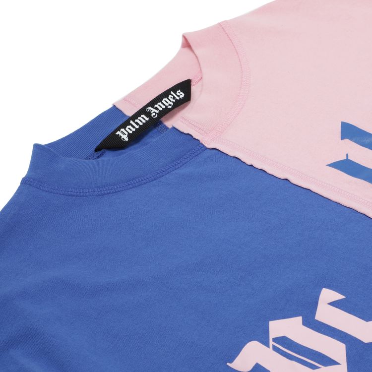 Palm Angels Broken Logo Tee BluePink