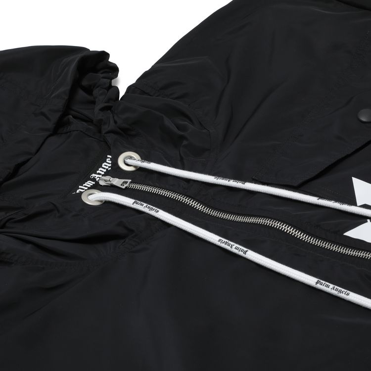 Palm Angels Broken Logo Windbreaker BlackWhite