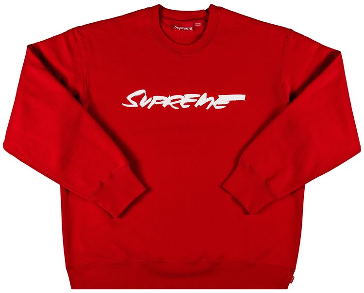Supreme Futura Logo Crewneck Red