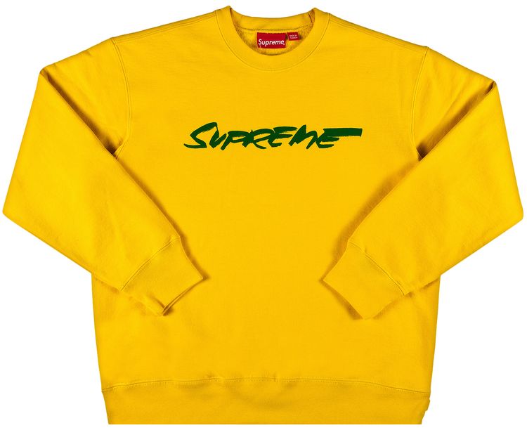 Supreme Futura Logo Crewneck Yellow