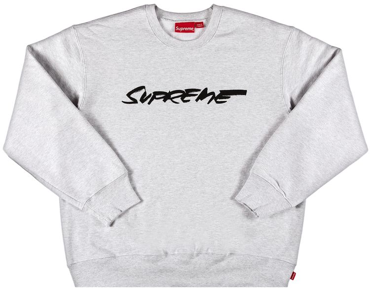 Supreme Futura Logo Crewneck Ash Grey
