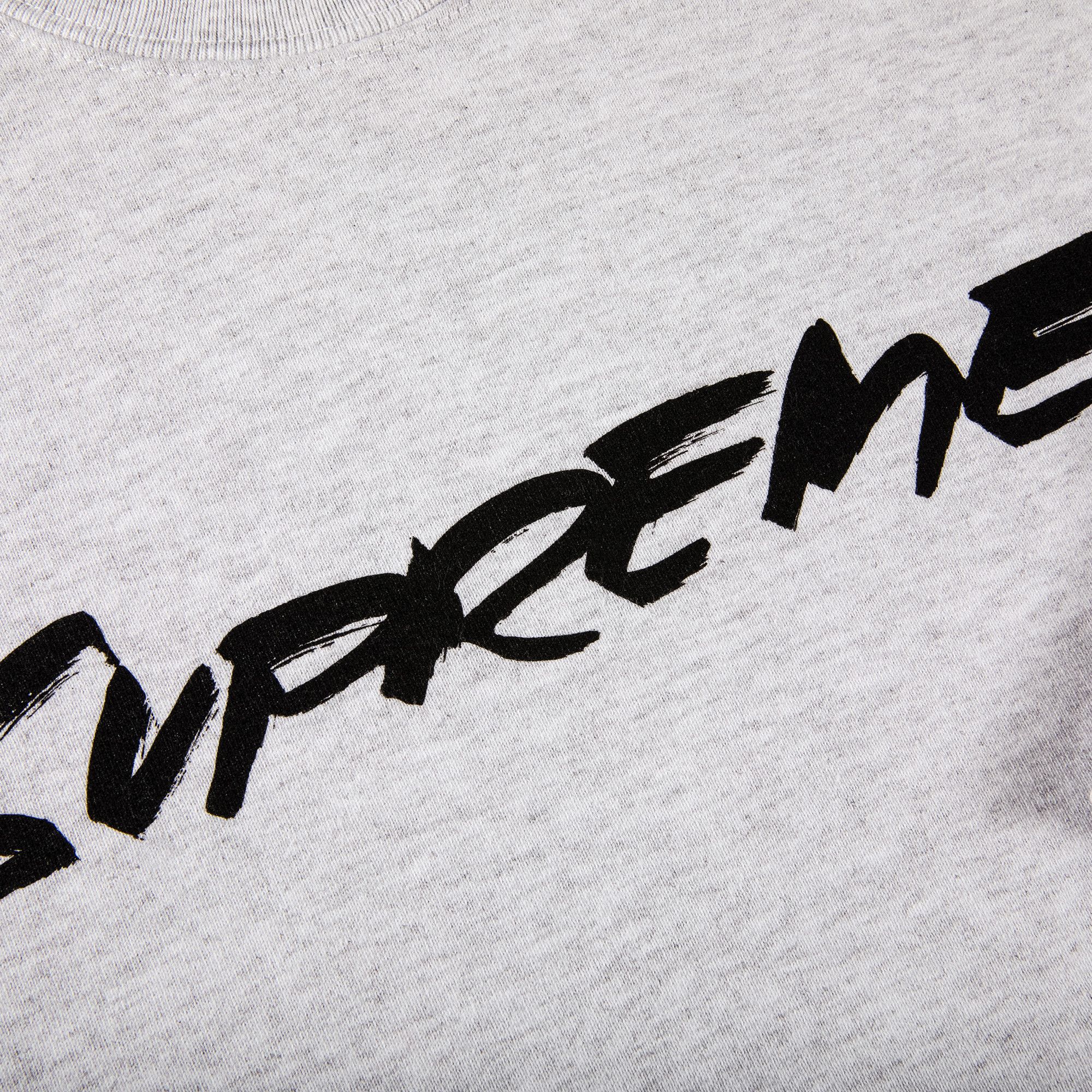 Supreme futura logo crewneck black online