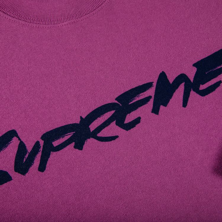 Supreme Futura Logo Crewneck Bright Purple