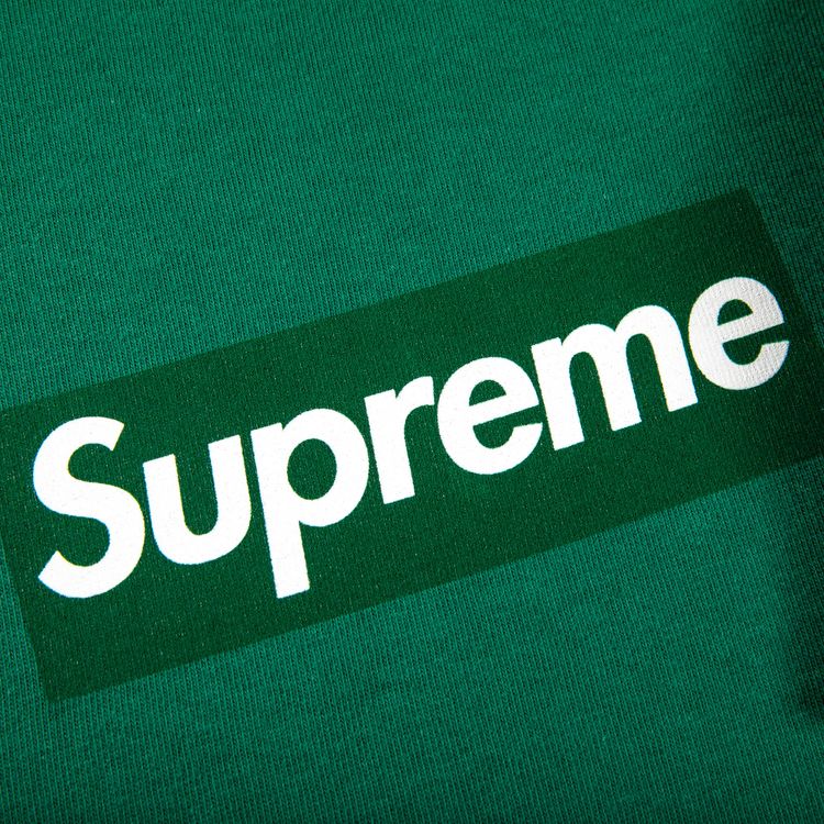 Supreme Box Logo Long Sleeve Tee Light Pine