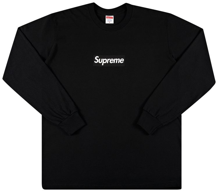 Supreme Box Logo Long Sleeve Tee Black