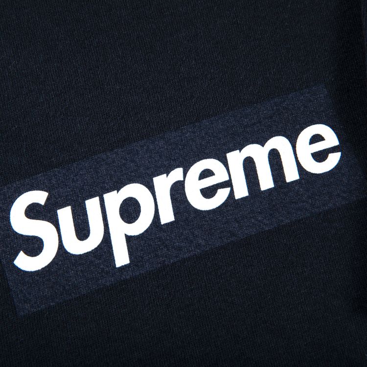 Supreme Box Logo Long Sleeve Tee Navy