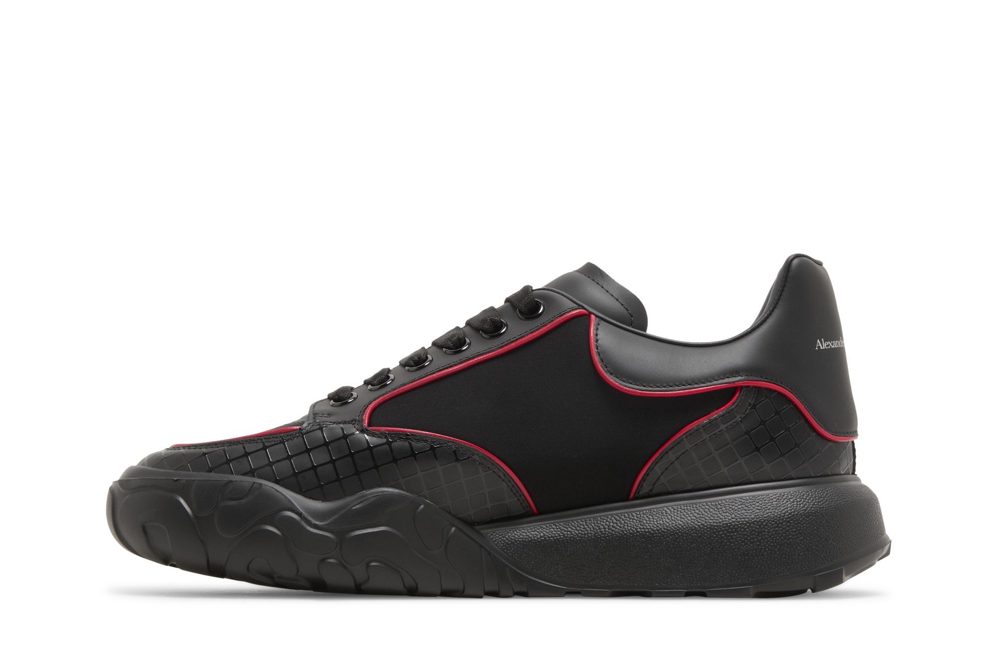 Buy Alexander McQueen Oversized Court Trainer 'Black Lust