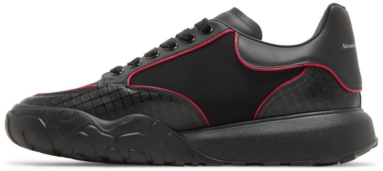 Alexander McQueen Oversized Court Trainer Black Lust Red