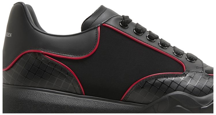Alexander McQueen Oversized Court Trainer Black Lust Red