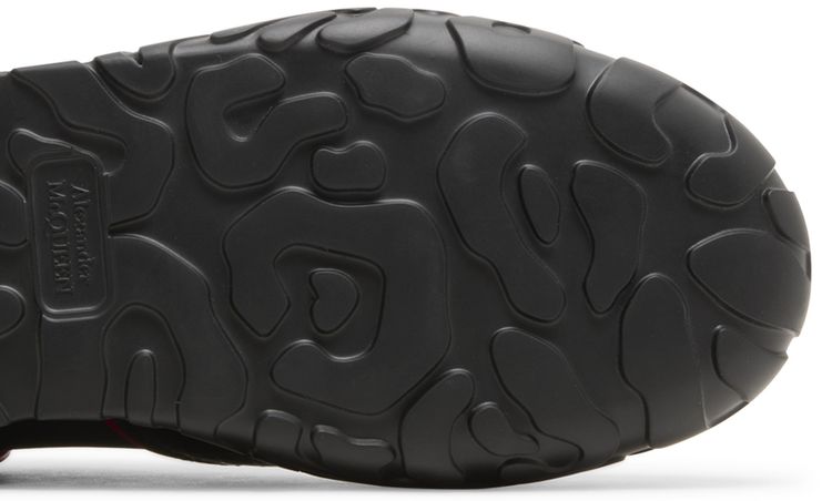 Alexander McQueen Oversized Court Trainer Black Lust Red