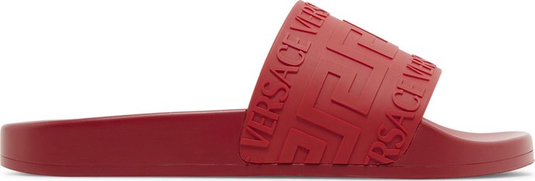 Versace Pool Slide 'La Greca - Red'