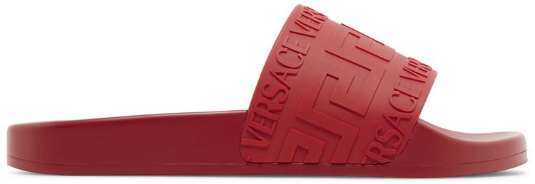 Versace Pool Slide La Greca   Red