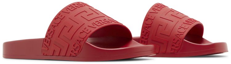 Versace Pool Slide La Greca   Red