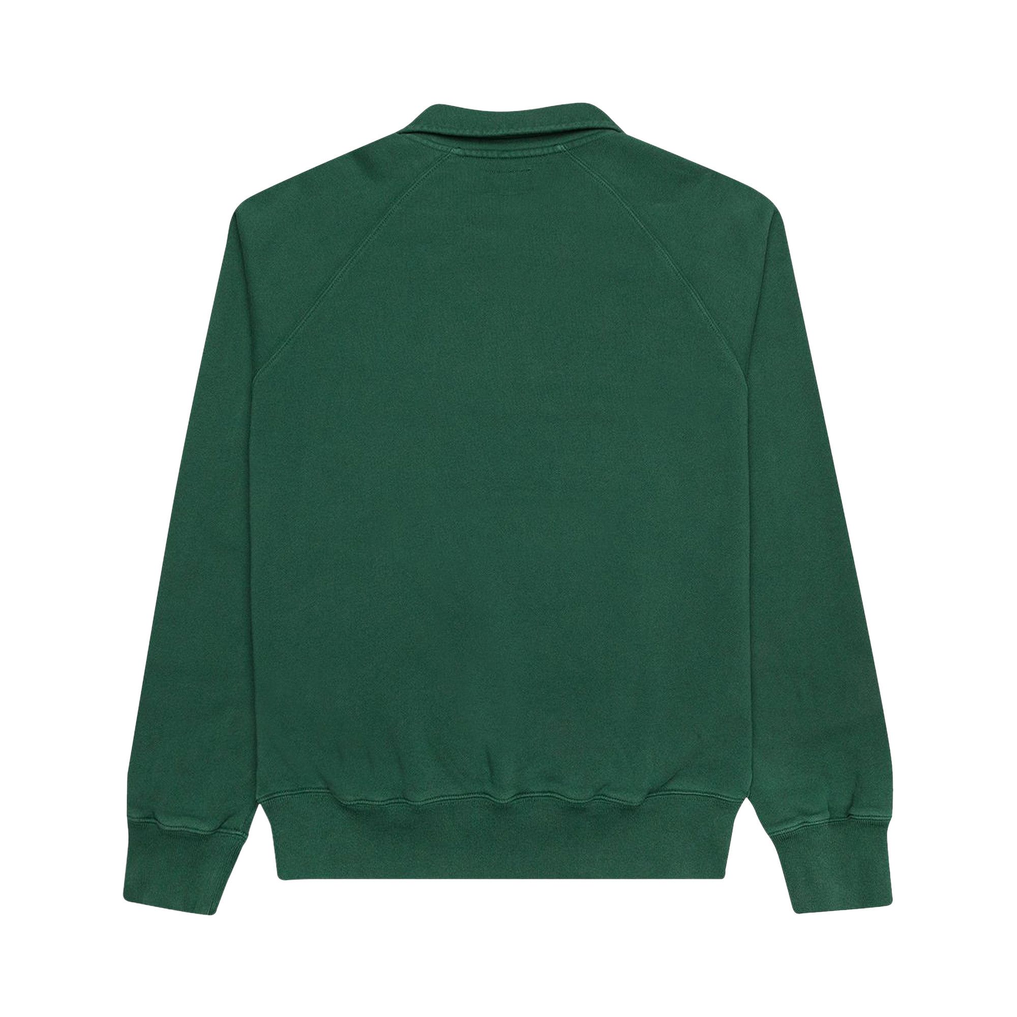 STUSSY / Polo Zip Fleece Sweatshirt/スウェット/M/コットン/グリーン/118386 Buy Stussy Polo Zip Fleece 'Green' - 118386 GREE | GOAT