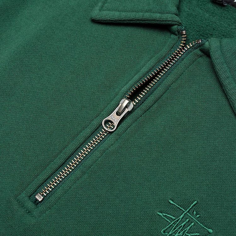 Stussy Polo Zip Fleece Green