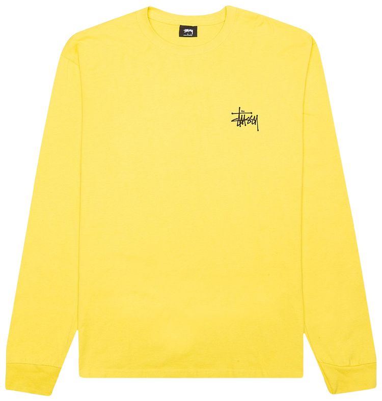 Stussy Basic Long Sleeve Tee Lemon