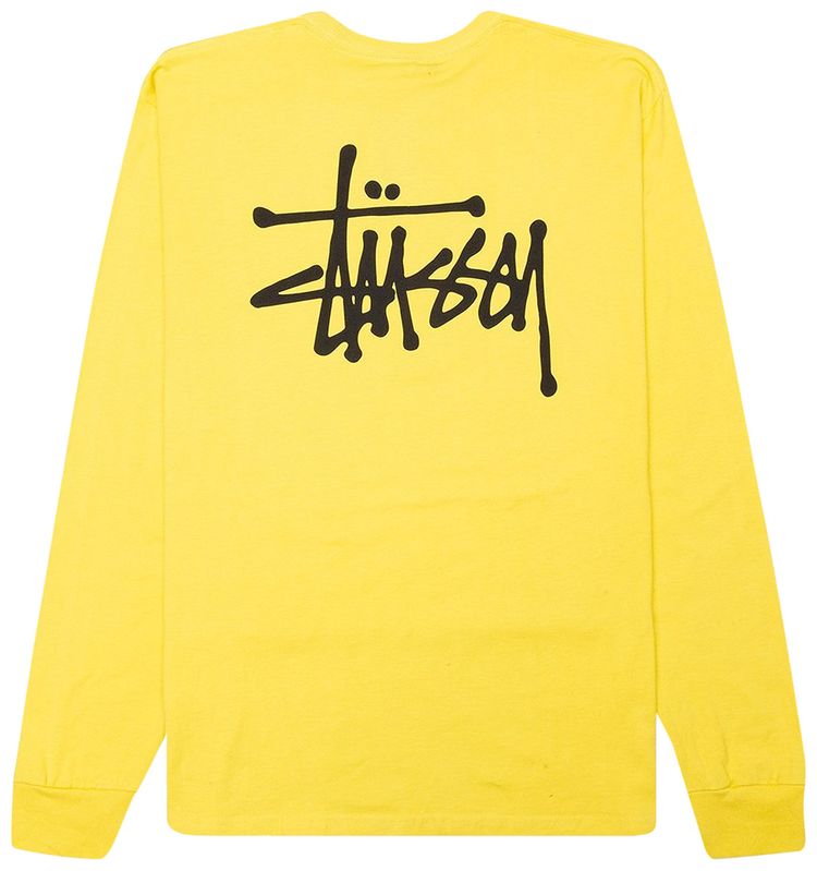 Stussy Basic Long Sleeve Tee Lemon
