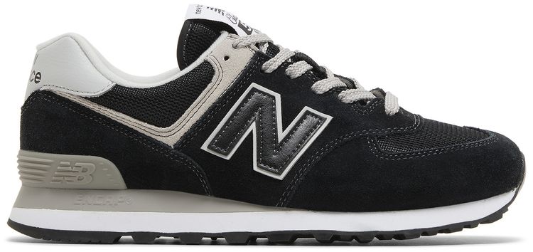 New Balance 574 2E Wide Core Pack   Black Grey