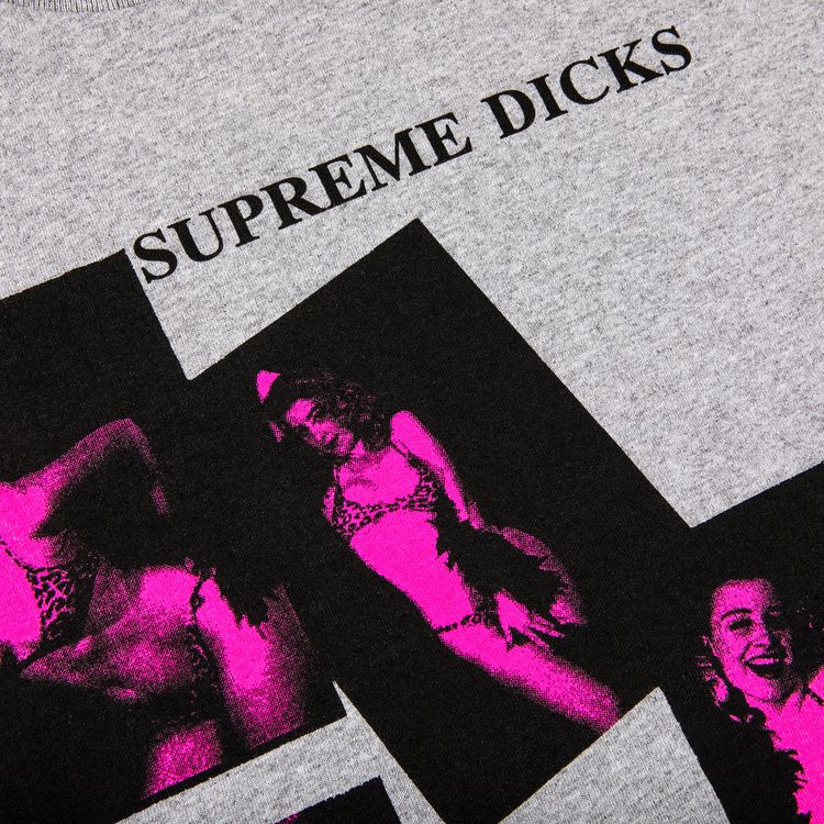 Supreme Dicks Tee Heather Grey