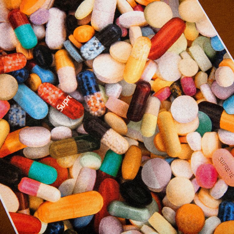 Supreme Pills Tee Brown