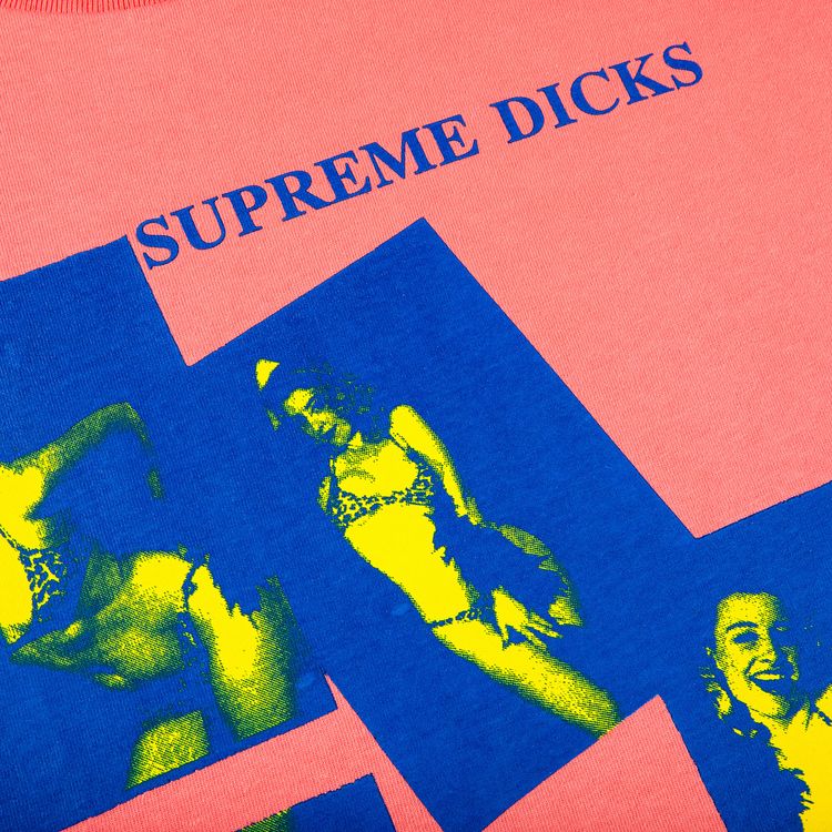 Supreme Dicks Tee Bright Coral
