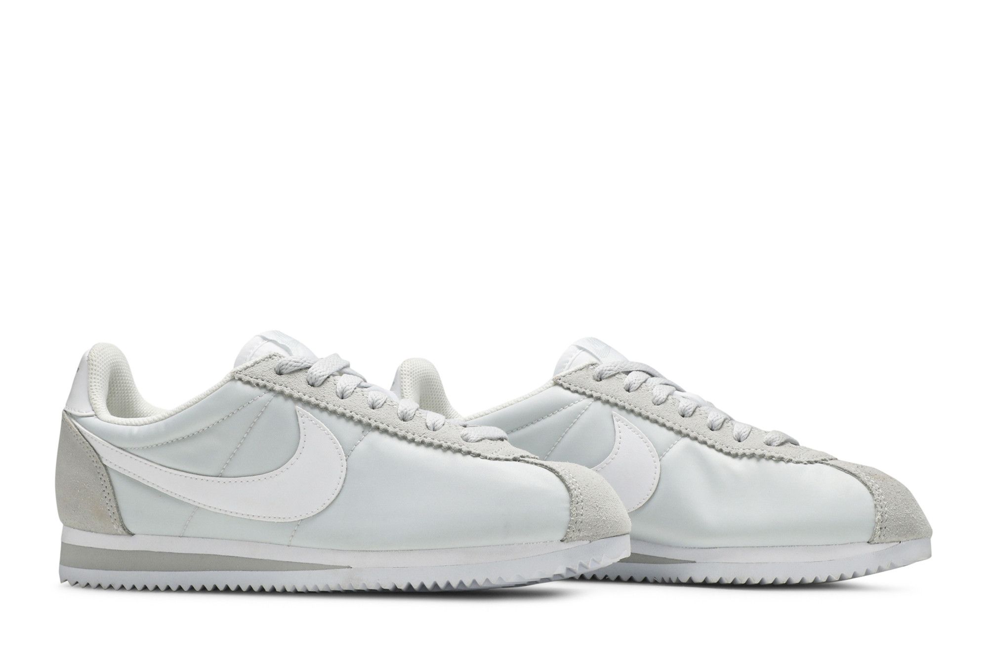 Nike classic cortez nylon premium women pure platinum white hot sale