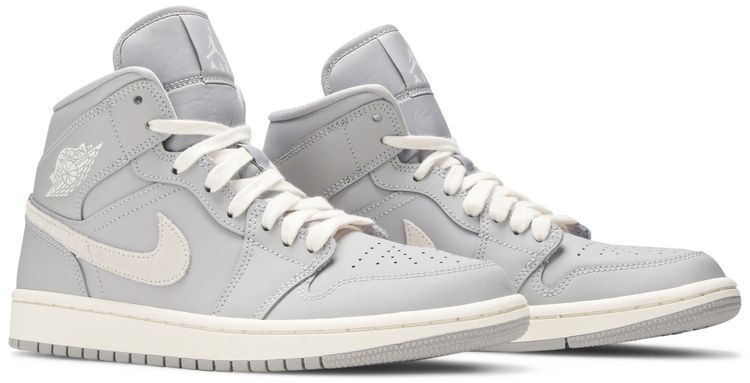 Wmns Air Jordan 1 Mid Grey Light Bone