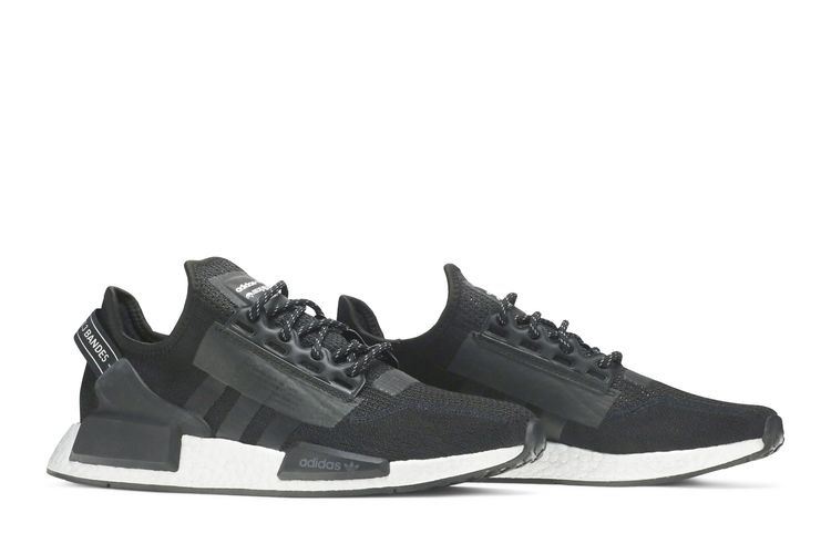 adidas gazelle silver green womens adidas NMD_R1 Strap Shoes - Women's - Cloud White / Lucid Blue main image 1