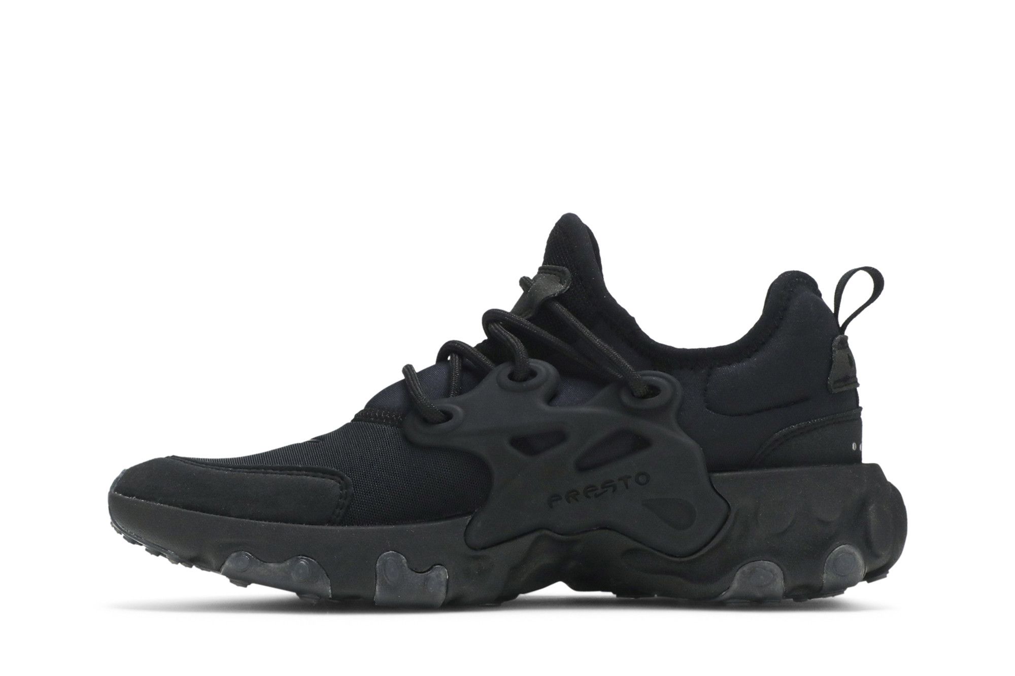 Achetez des React Presto GS Triple Black BQ4002 005 GOAT FR