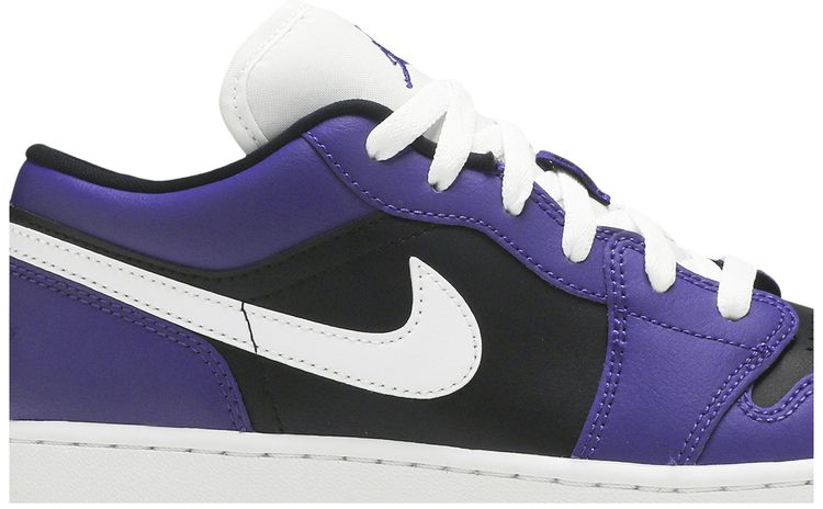 Air Jordan 1 Low GS Black Court Purple