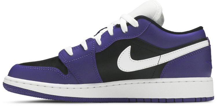 Air Jordan 1 Low GS Black Court Purple