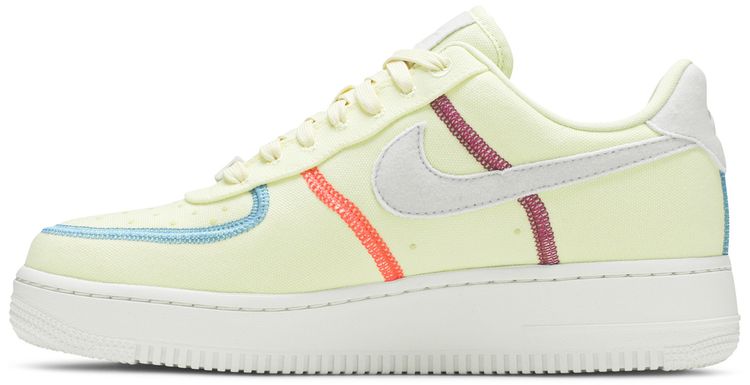 Nike Wmns Air Force 1 07 Low LX Stitched Canvas   Life Lime