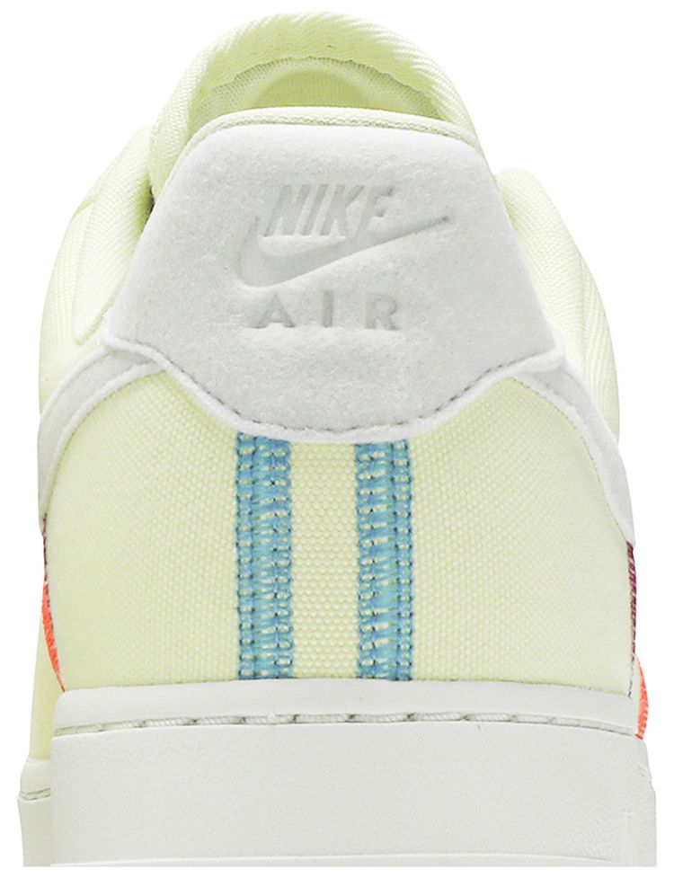 Nike Wmns Air Force 1 07 Low LX Stitched Canvas   Life Lime