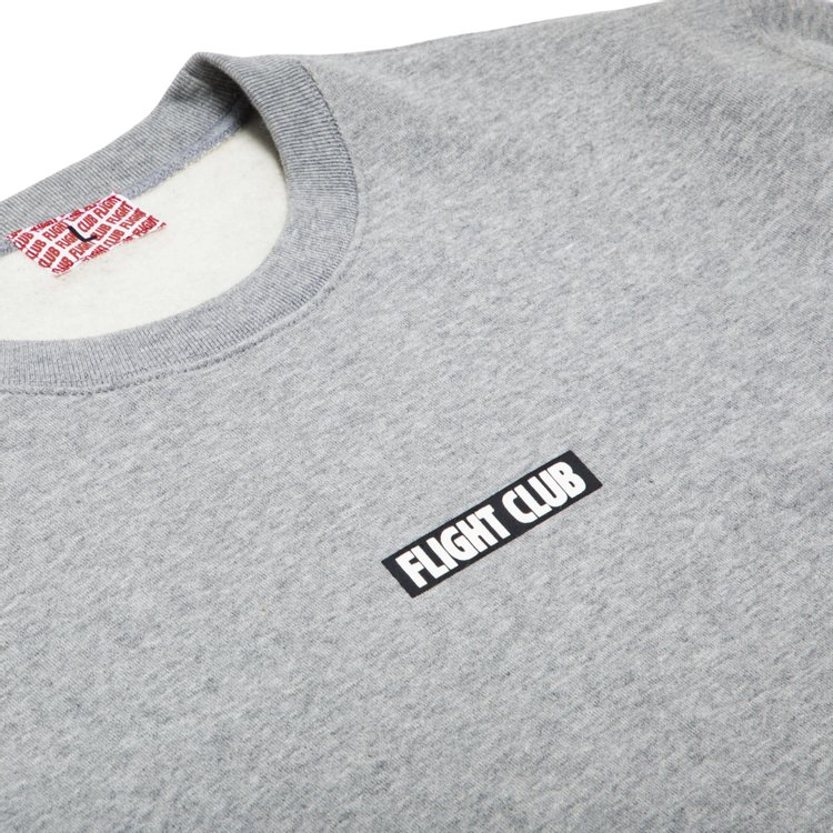 Flight Club Oversized Logo Crewneck Gray