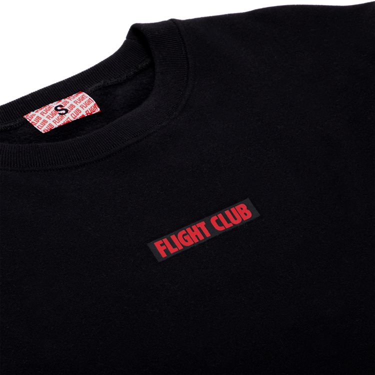 Flight Club Oversized Logo Crewneck Black