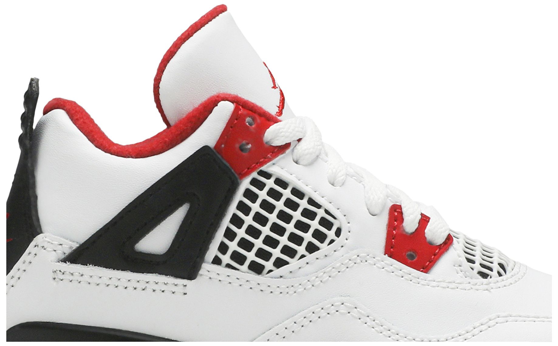 air jordan 4 retro ps white fire red black