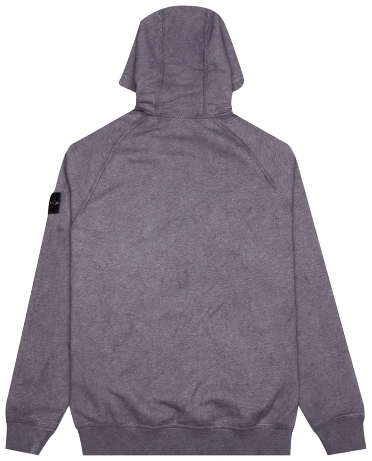 Stone Island Dust Color Treatment Zip Sweatshirt Melange Faded Magenta