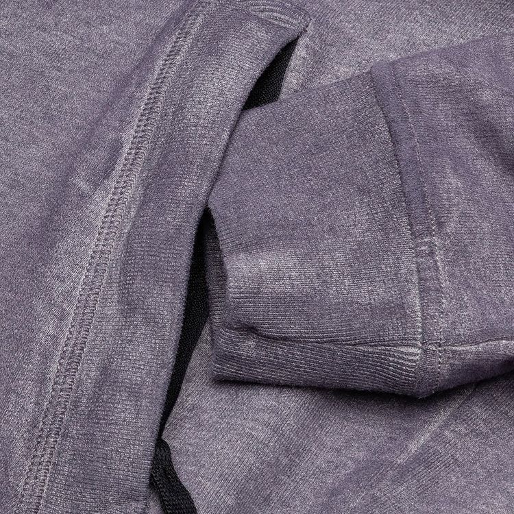 Stone Island Dust Color Treatment Zip Sweatshirt Melange Faded Magenta