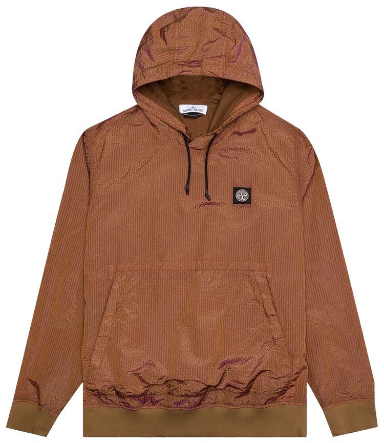 Stone Island Poly Colour Frame TC Hoodie Brown