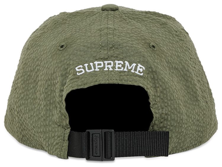 Supreme Seersucker S Logo 6 Panel Green