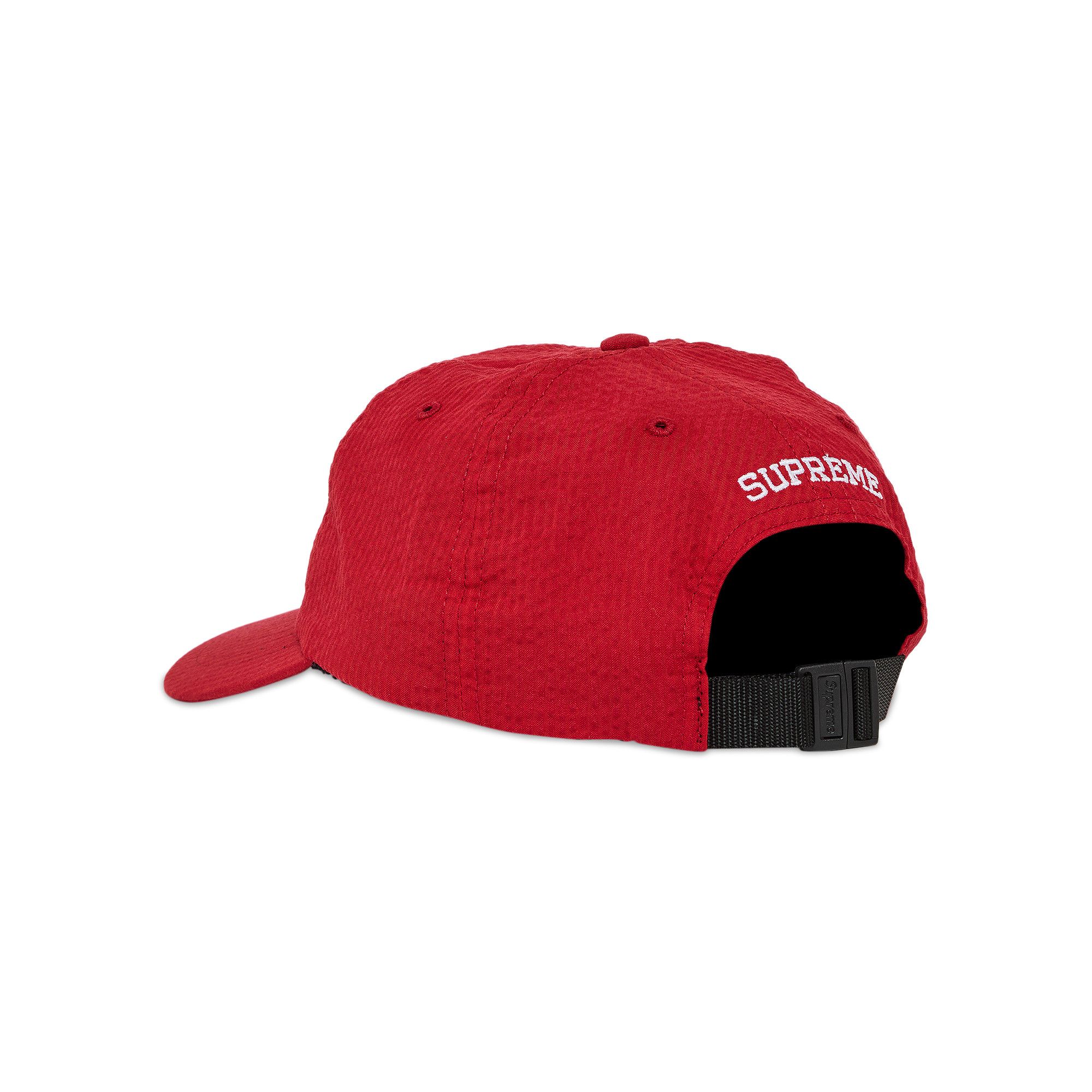 Buy Supreme Seersucker S Logo 6-Panel 'Red' - SS24H4 RED | GOAT