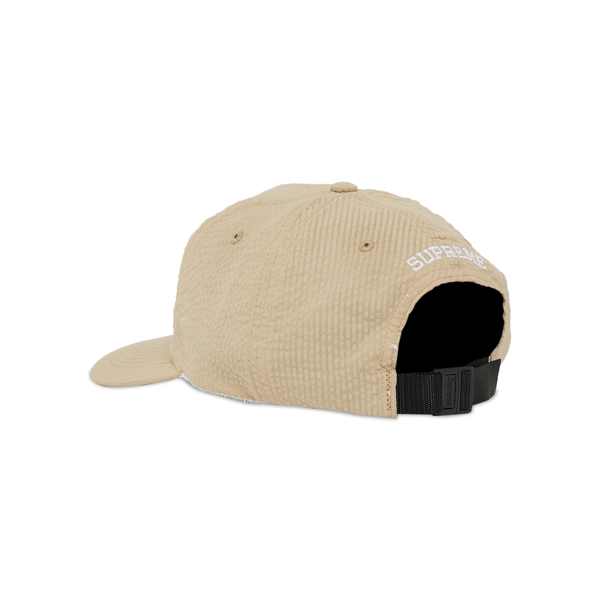 安価 Buy Supreme Seersucker S Logo 6-Panel 'Tan' - SS24H4 TAN | GOAT 帽子