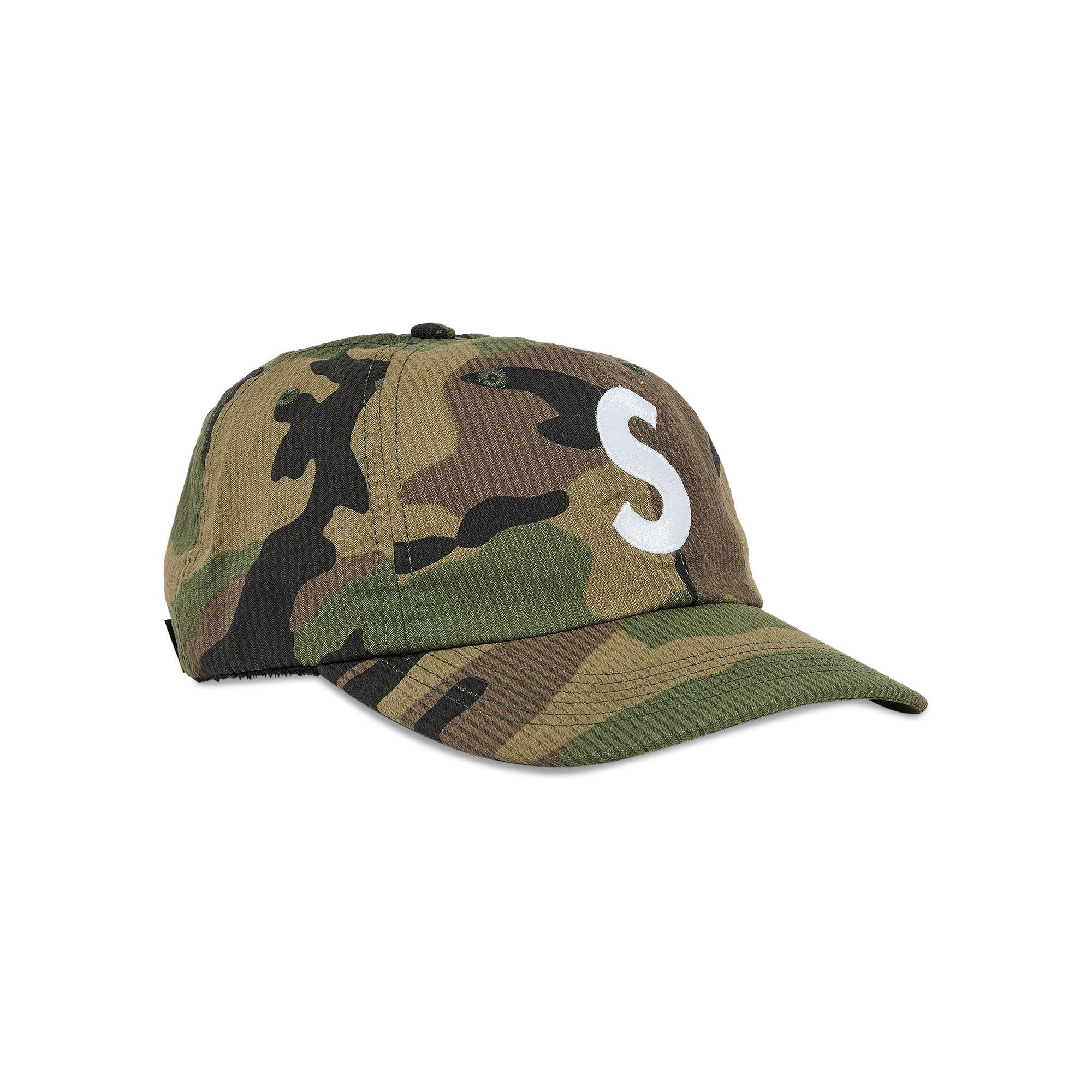Supreme Seersucker S Logo 6-Panel 'Woodland Camo'